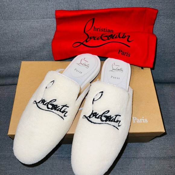 Sold-Christian Louboutin Donna Logo Slides (NWT)! - Picture 5 of 9